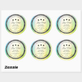 Silver Glitter Stars Product Labels Blauwgroen Gee (Vel)
