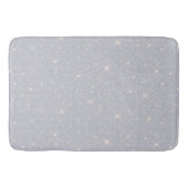 Silver Glitter Texture White Sparkling Diamond Badmat (Voorkant)