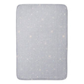 Silver Glitter Texture White Sparkling Diamond Badmat (Voorkant Verticaal)