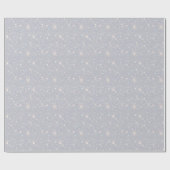 Silver Glitter Texture White Sparkling Diamond Cadeaupapier (Vlak)