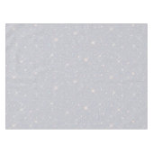 Silver Glitter Texture White Sparkling Diamond Tafelkleed (Voorkant (Horizontaal))