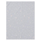 Silver Glitter Texture White Sparkling Diamond Tafelkleed (Voorkant)