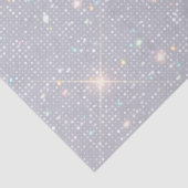 Silver Glitter Texture White Sparkling Diamond Tissuepapier (Detail)