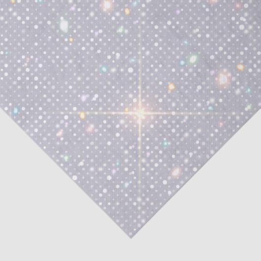 Silver Glitter Texture White Sparkling Diamond Tissuepapier (Detail)