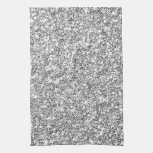 Silver Glitter Theedoek (Verticaal)