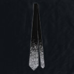 Silver Glitter Trendy Ombre Fading Stropdas<br><div class="desc">Dit ontwerp werd gecreeerd door digitale kunst. Het kan worden gepersonaliseerd door de aanpassingsknoop te klikken en tekst, afbeeldingen toe te voegen, of afbeeldingen te schrappen om aan te passen. Glitter wordt gesimuleerd. Neem contact met me op colorflowcreations@gmail.com als je dit ontwerp op een ander product wilt gebruiken. Bekijk meer...</div>