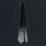 Silver Glitter Trendy Ombre Fading Stropdas<br><div class="desc">Dit ontwerp werd gecreeerd door digitale kunst. Het kan worden gepersonaliseerd door de aanpassingsknoop te klikken en tekst, afbeeldingen toe te voegen, of afbeeldingen te schrappen om aan te passen. Glitter wordt gesimuleerd. Neem contact met me op colorflowcreations@gmail.com als je dit ontwerp op een ander product wilt gebruiken. Bekijk meer...</div>