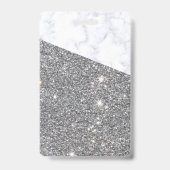 Silver Glitter trendy VIP lanyard badge douane (Achterkant)