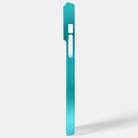 Silver Glitter Turquoise Blue Girly Signature Case-Mate iPhone Case (Achterkant / Links)