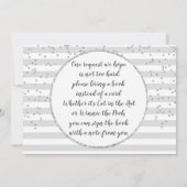 Silver Glitter Unicorn Princess brengt een boek me Kaart (Achterkant)