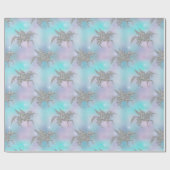 Silver Glitter Unicorns op pasta Cadeaupapier (Vlak)