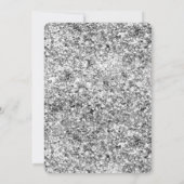 Silver Glitter Vanilla Ice Cream Cone Birthday Kaart (Achterkant)