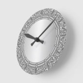 Silver Glitter Wall klok (Hoek)
