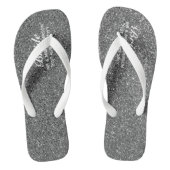 SILVER Glitter Wedding Flipflops BRIDE Teenslippers (Voetbed)