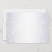 Silver Glitter Winter Family Feestdagenkaart (Achterkant)
