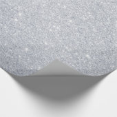 Silver Glitter Wrapping Paper Cadeaupapier (Hoek)