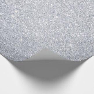 Silver Glitter Wrapping Paper Cadeaupapier