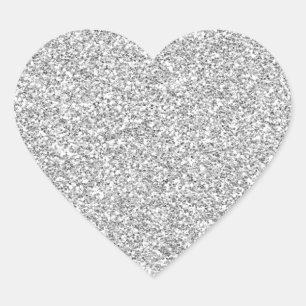 Silver Glittery Metalen-esque Sticker