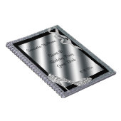 Silver Glittery Stiletto & Streamers Sweet 16 Notitieboek (Rechterzijde)