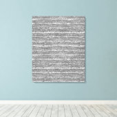 Silver Glittery Stripes Canvas Afdruk (Insitu (Houten vloer))