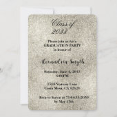 Silver Glitz Afstuderen Uw foto Kaart (Voorkant)