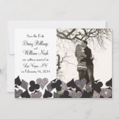 Silver Glitz Destiny Las Vegas Foto De datum opsla Save The Date (Voorkant)