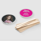 Silver Glitz Pageant Fan Waver 10-Pack Handwaaier (Niet-gemonteerd)