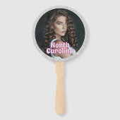 Silver Glitz Pageant Fan Waver 10-Pack Handwaaier (Voorkant)