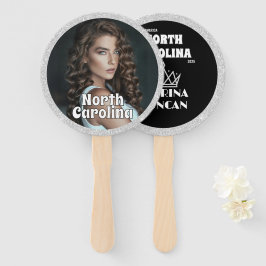 Silver Glitz Pageant Fan Waver 10-Pack Handwaaier