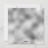 Silver Glitz Sparkle Feestdagenkaart (Achterkant)