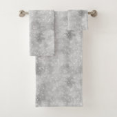 Silver Glitzy Chic Glam Sparkle Bad Handdoek (Insitu)