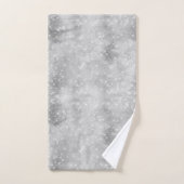 Silver Glitzy Chic Glam Sparkle Bad Handdoek (Handdoek)