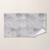 Silver Glitzy Chic Glam Sparkle Bad Handdoek (Handdoek)