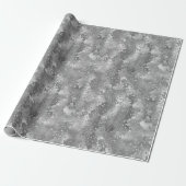 Silver Glitzy Glitter Snake Print Cadeaupapier (Uitgerold)