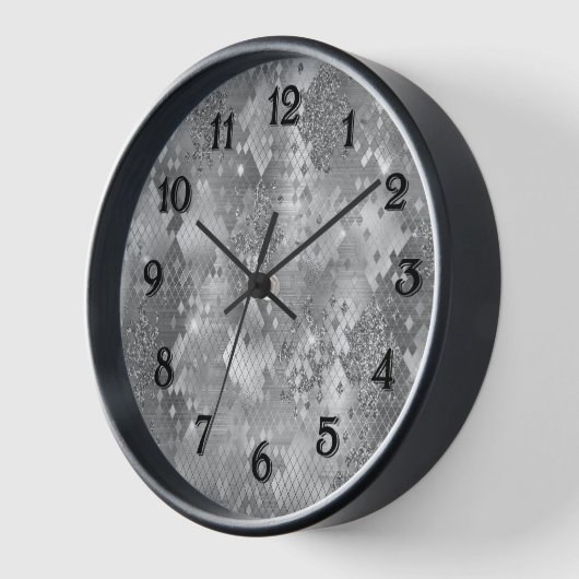 Silver Glitzy Glitter Snake Skin (Hoek)