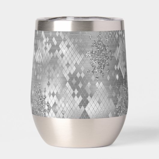 Silver Glitzy Glitter Snake Skin (Achterkant)