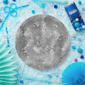 Silver Glitzy Glitter Snake Skin Papieren Bordje (Feest)