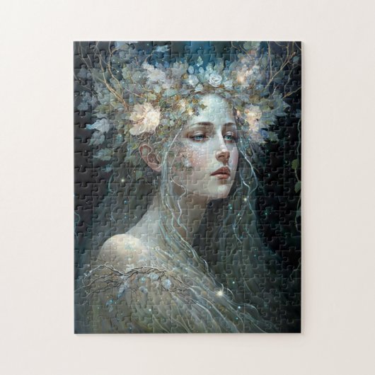 Silver Goddess Fantasy Art Legpuzzel (Verticaal)