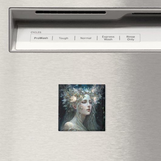 Silver Goddess Fantasy Art Magneet (Insitu (Vaatwasser))