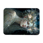 Silver Goddess Fantasy Art Magneet (Horizontaal)