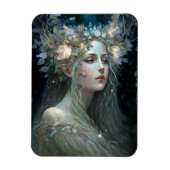 Silver Goddess Fantasy Art Magneet (Verticaal)
