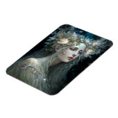 Silver Goddess Fantasy Art Magneet (Linkerzijde)