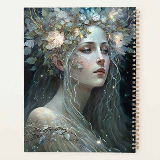 Silver Goddess Fantasy Art Planner (Achterkant)