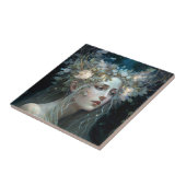 Silver Goddess Fantasy Art Tegeltje (Zijkant)