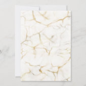 Silver & Gold Abstract Watercolor Wedding Kaart (Achterkant)