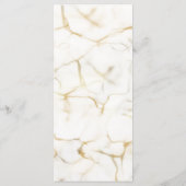 Silver & Gold Abstract Watercolor Wedding Menu  (Achterkant)