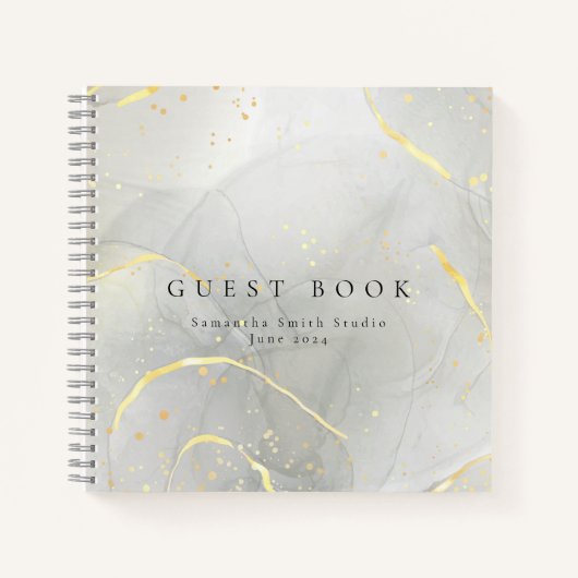 Silver Gold Artist Guest Book for Art Show Notitieboek (Voorkant)