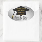 Silver, Gold & Black Custom Afstuderen Stickers (Tas)