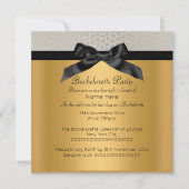 SILVER GOLD BLACK LEOPARD BACHELORETTE INVITATIE KAART (Voorkant)