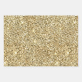 Silver Gold Blue Glitter Glam Bling Stylish Chic Inpakpapier Vel (Voorkant 2)